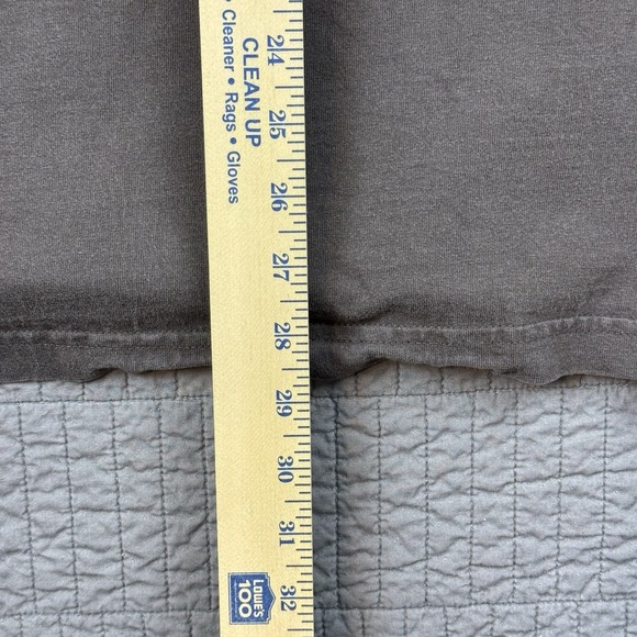 Carhartt Shirt Men Large Brown Faded Workwear Logo Distressed Long Sleeve - Picture 11 of 11